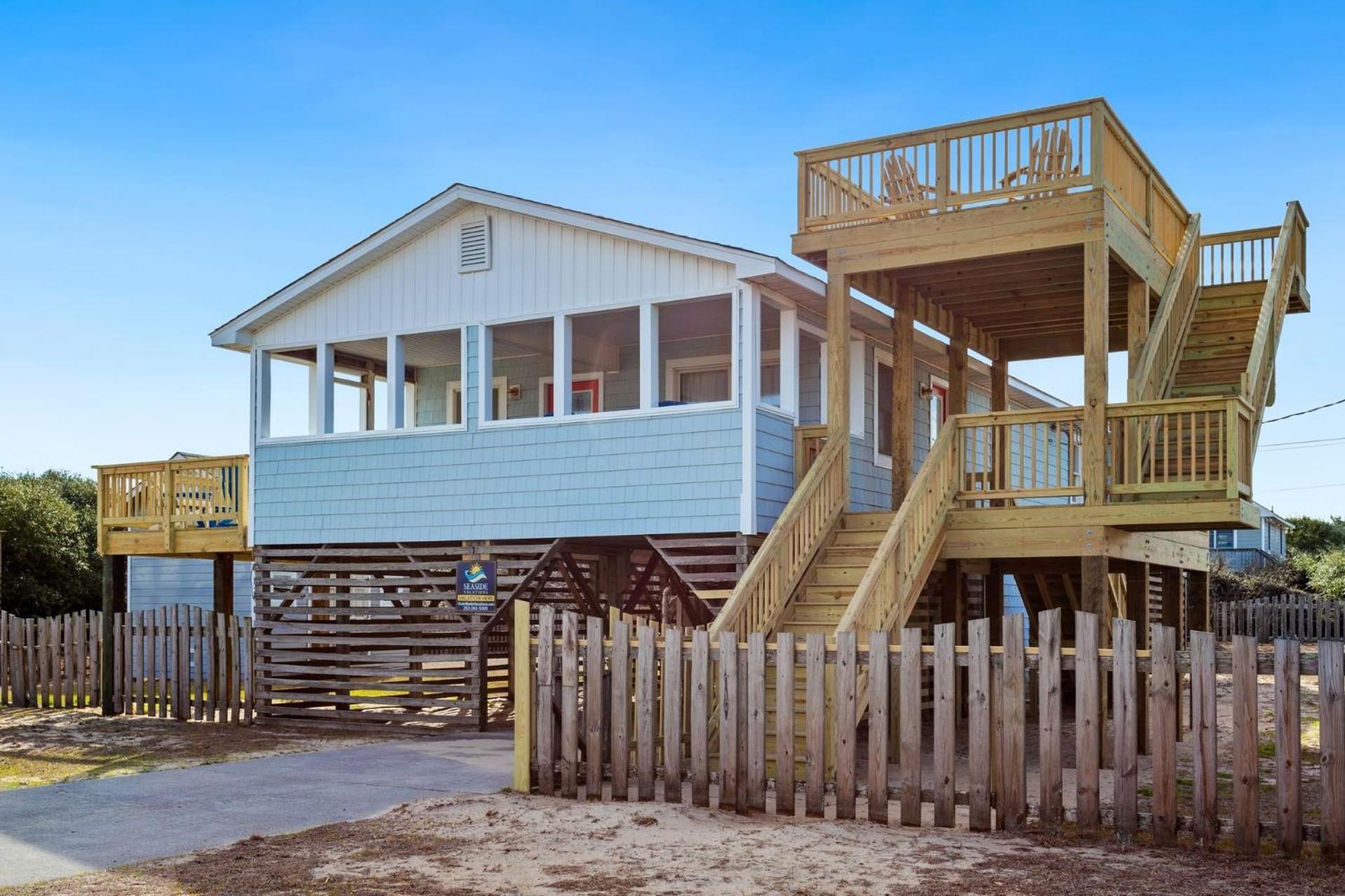 4011 The Dogs House 2 Min Walk To Beach Кити Хоук Екстериор снимка