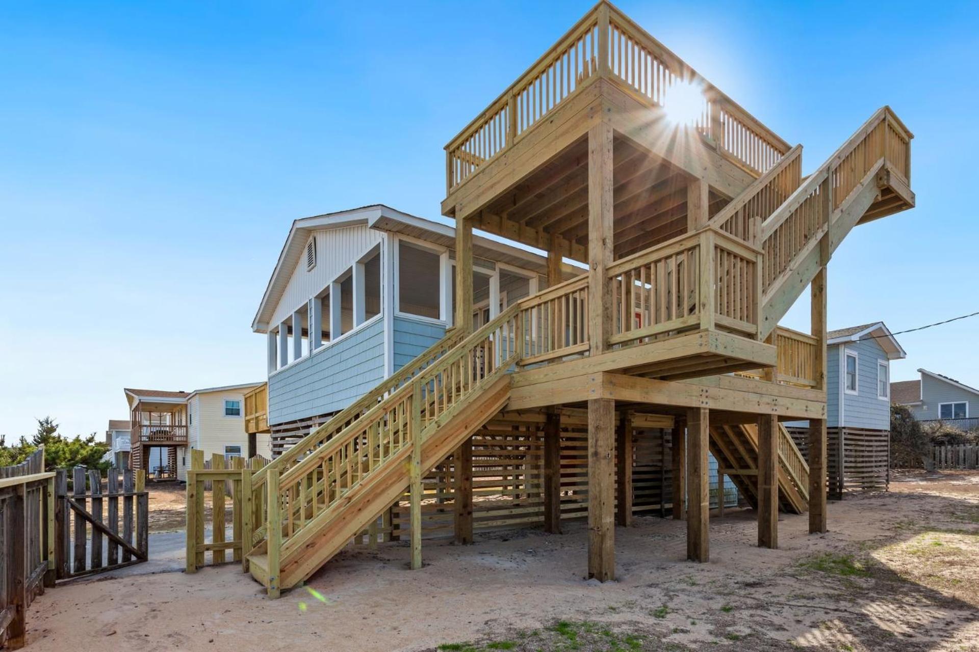 4011 The Dogs House 2 Min Walk To Beach Кити Хоук Екстериор снимка